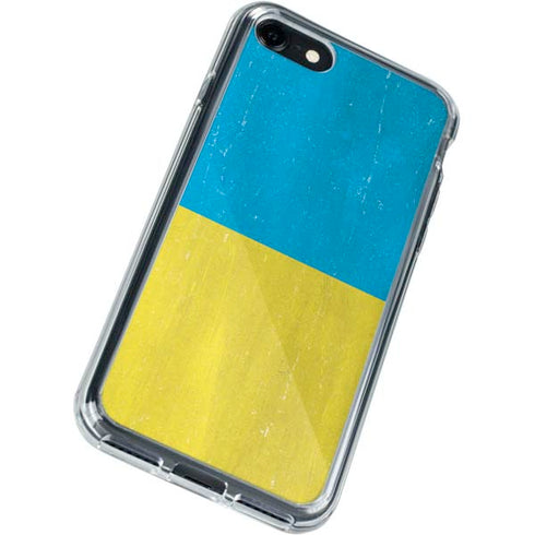 Ukraine Flag Distressed iPhone SE (2nd & 3rd Gen) Clear Case